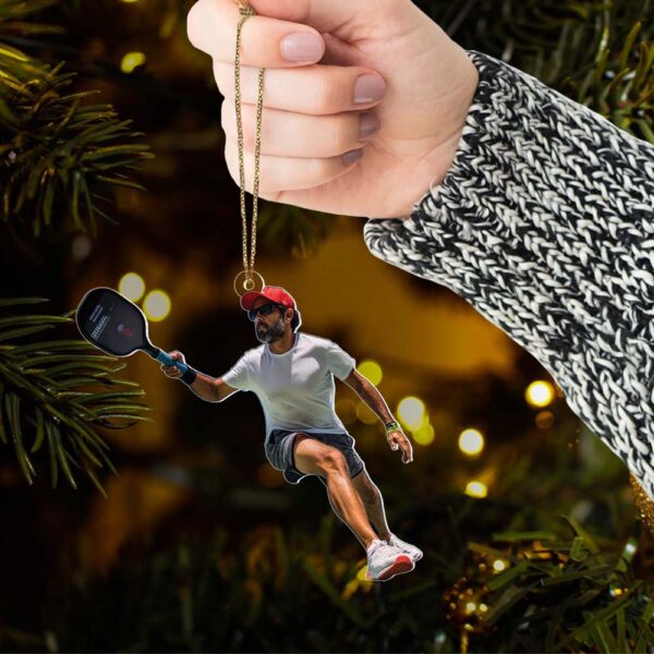 Custom Photo Pickleball Ornament - Personalized Acrylic Ornament For Pickleball Lover - Image 5