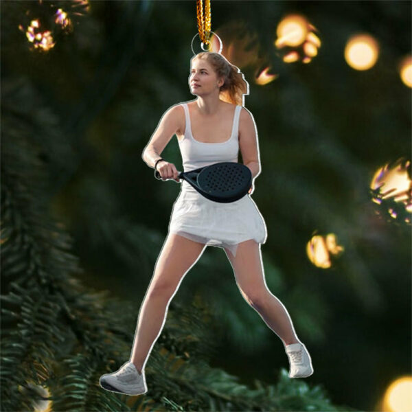 Custom Photo Pickleball Ornament - Personalized Acrylic Ornament For Pickleball Lover - Image 4
