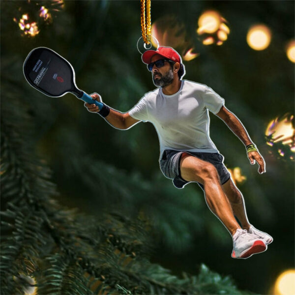 Custom Photo Pickleball Ornament - Personalized Acrylic Ornament For Pickleball Lover - Image 3
