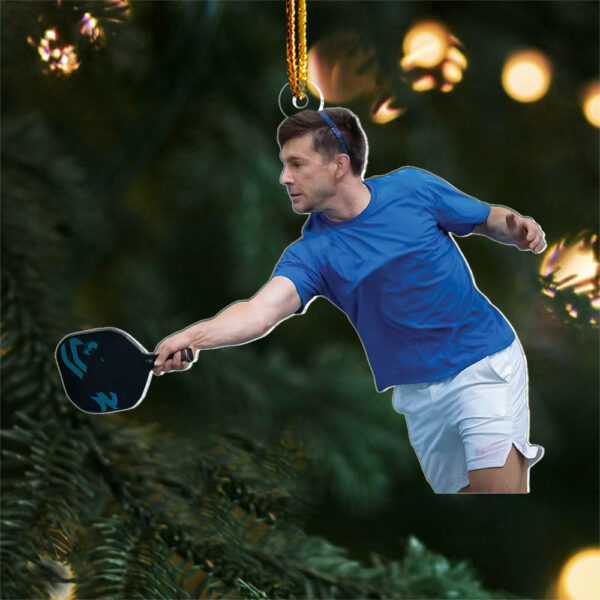 Custom Photo Pickleball Ornament - Personalized Acrylic Ornament For Pickleball Lover - Image 2