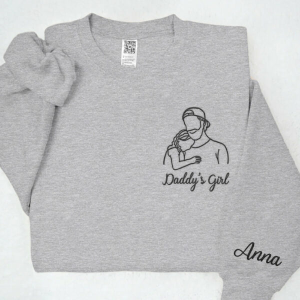 Custom Photo Shirt For Dad, Dad Portrait Embroidered Shirt From Photo, New Dad Shirt, Fathers Day Gifts, Gift For Husband - Image 7