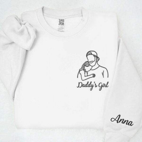 Custom Photo Shirt For Dad, Dad Portrait Embroidered Shirt From Photo, New Dad Shirt, Fathers Day Gifts, Gift For Husband - Image 8