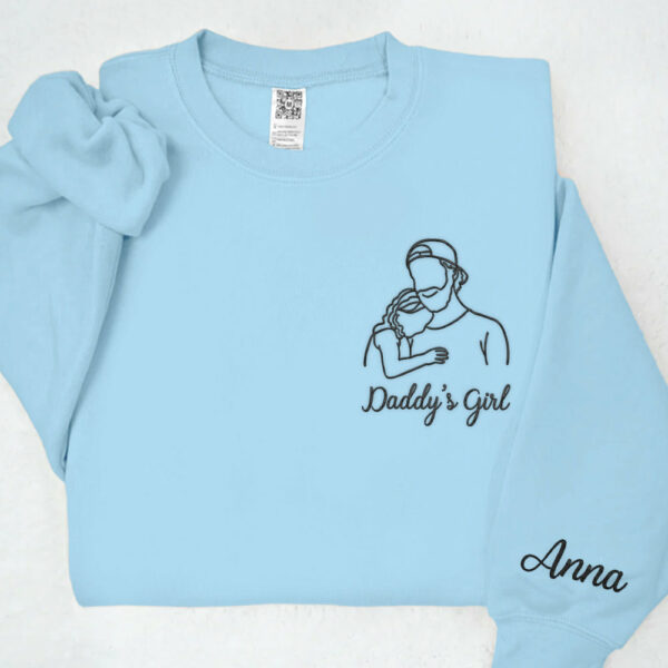 Custom Photo Shirt For Dad, Dad Portrait Embroidered Shirt From Photo, New Dad Shirt, Fathers Day Gifts, Gift For Husband - Image 6