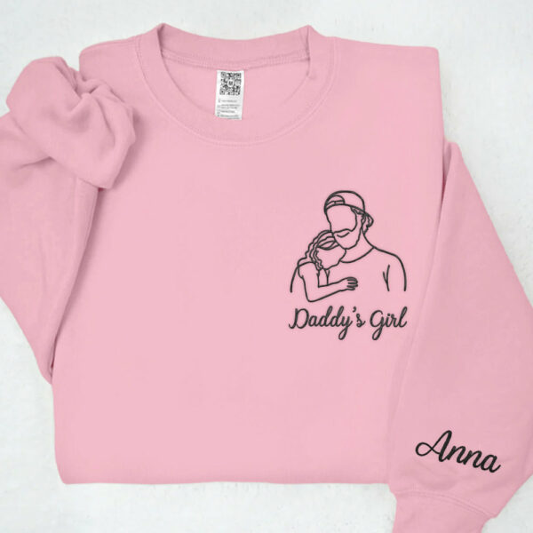 Custom Photo Shirt For Dad, Dad Portrait Embroidered Shirt From Photo, New Dad Shirt, Fathers Day Gifts, Gift For Husband - Image 9