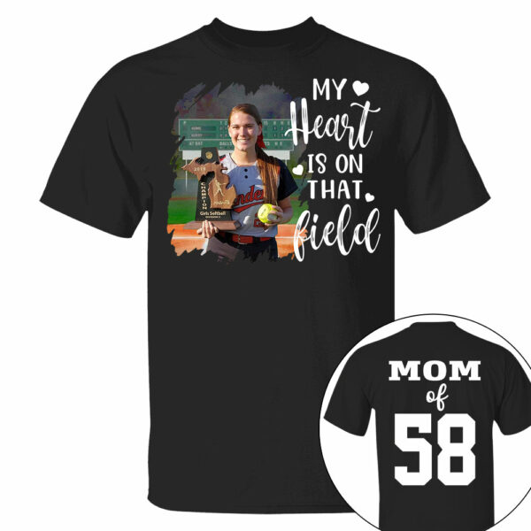 Custom Photo Softball GameDay Shirt Gift For Softball Lovers - Personalized Gift For Softball Player - Image 2