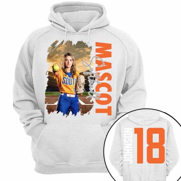 Custom Photo Softball Shirt, Personalized Softball Mom Shirt, Game Day Softball Hoodie, Softball Dad Sweatshirt - Image 12