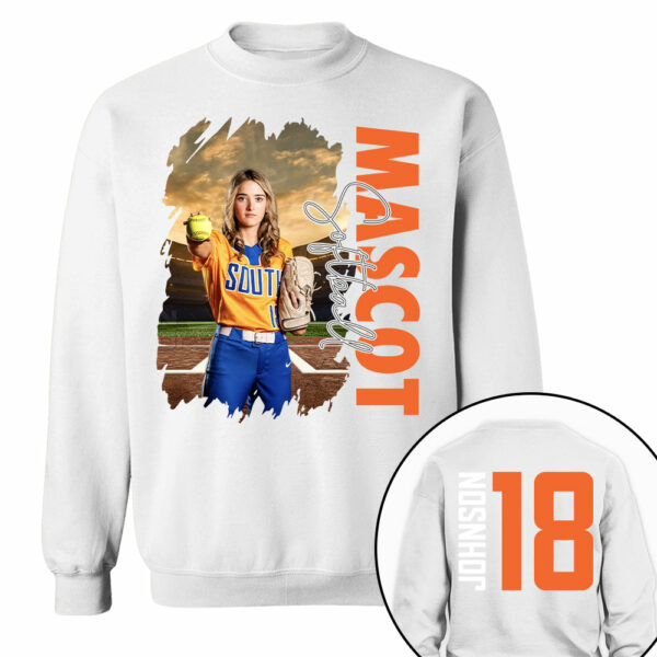 Custom Photo Softball Shirt, Personalized Softball Mom Shirt, Game Day Softball Hoodie, Softball Dad Sweatshirt - Image 11