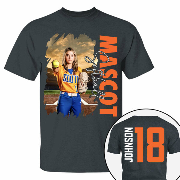 Custom Photo Softball Shirt, Personalized Softball Mom Shirt, Game Day Softball Hoodie, Softball Dad Sweatshirt - Image 8