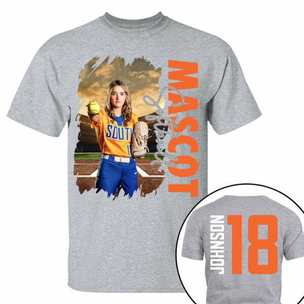 Custom Photo Softball Shirt, Personalized Softball Mom Shirt, Game Day Softball Hoodie, Softball Dad Sweatshirt - Image 4
