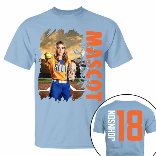 Custom Photo Softball Shirt, Personalized Softball Mom Shirt, Game Day Softball Hoodie, Softball Dad Sweatshirt - Image 5