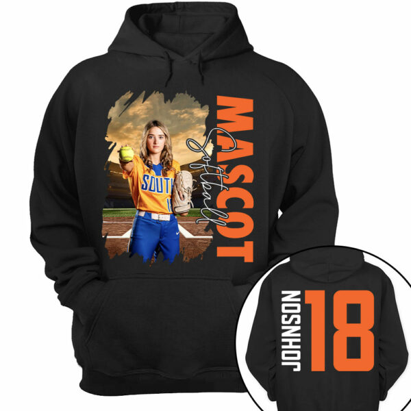 Custom Photo Softball Shirt, Personalized Softball Mom Shirt, Game Day Softball Hoodie, Softball Dad Sweatshirt - Image 13