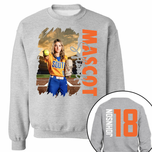 Custom Photo Softball Shirt, Personalized Softball Mom Shirt, Game Day Softball Hoodie, Softball Dad Sweatshirt - Image 10
