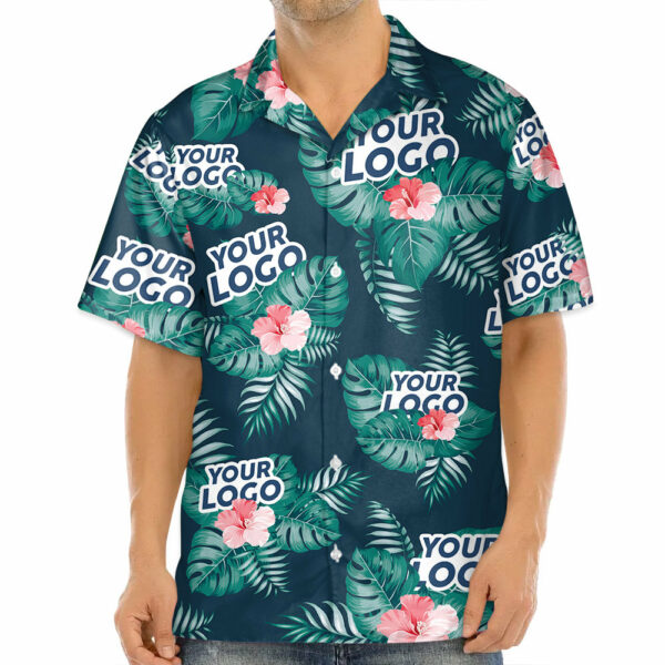 Custom Photo Summer Time - Company Logo Personalized Custom Unisex Tropical Hawaiian Aloha Shirt - Summer Vacation Gift, Gift For Coworker, Team Members - Image 8