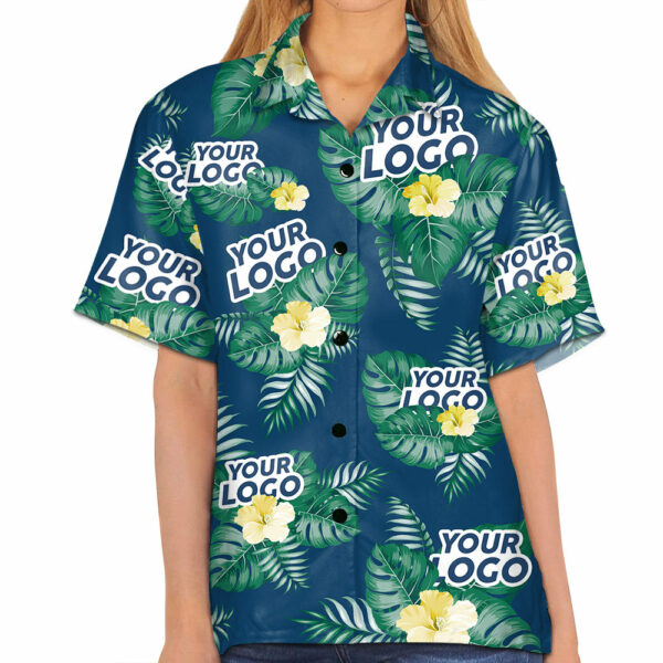 Custom Photo Summer Time - Company Logo Personalized Custom Unisex Tropical Hawaiian Aloha Shirt - Summer Vacation Gift, Gift For Coworker, Team Members - Image 6