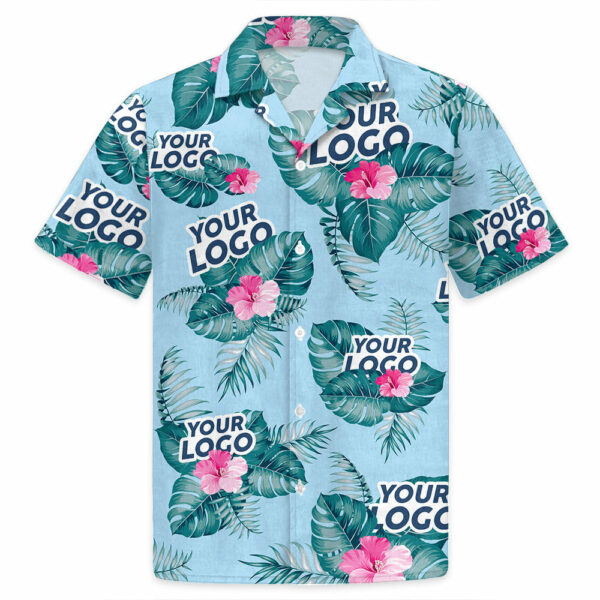 Custom Photo Summer Time - Company Logo Personalized Custom Unisex Tropical Hawaiian Aloha Shirt - Summer Vacation Gift, Gift For Coworker, Team Members - Image 4