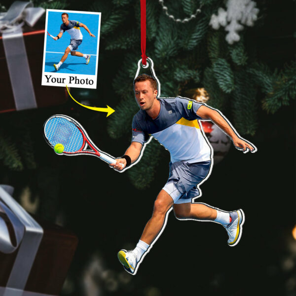 Custom Photo Tennis Player Acrylic Ornament Gift For Tennis Lovers - Image 3
