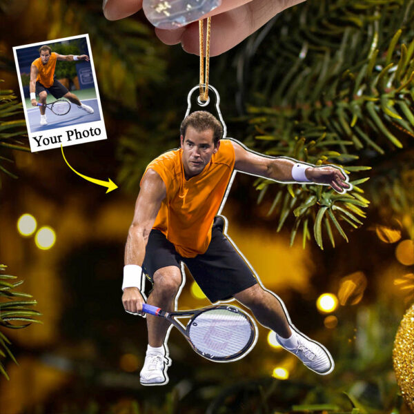 Custom Photo Tennis Player Acrylic Ornament Gift For Tennis Lovers - Image 2