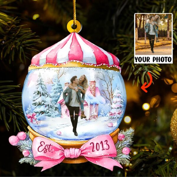 Custom Photo Wonderful Time Ornament - Personalized Acrylic Ornament - Image 2