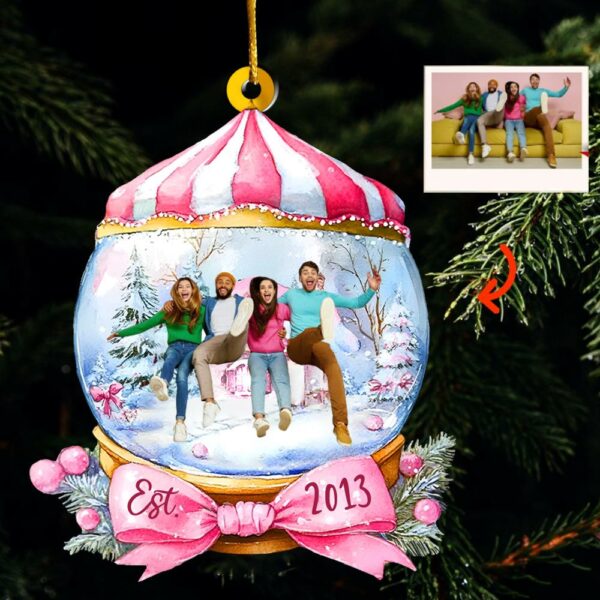 Custom Photo Wonderful Time Ornament - Personalized Acrylic Ornament - Image 3