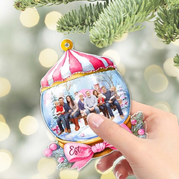 Custom Photo Wonderful Time Ornament - Personalized Acrylic Ornament - Image 6
