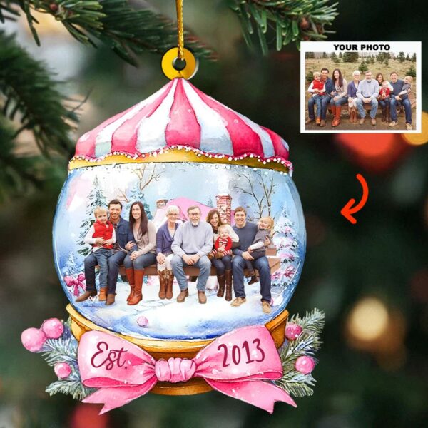 Custom Photo Wonderful Time Ornament - Personalized Acrylic Ornament - Image 4