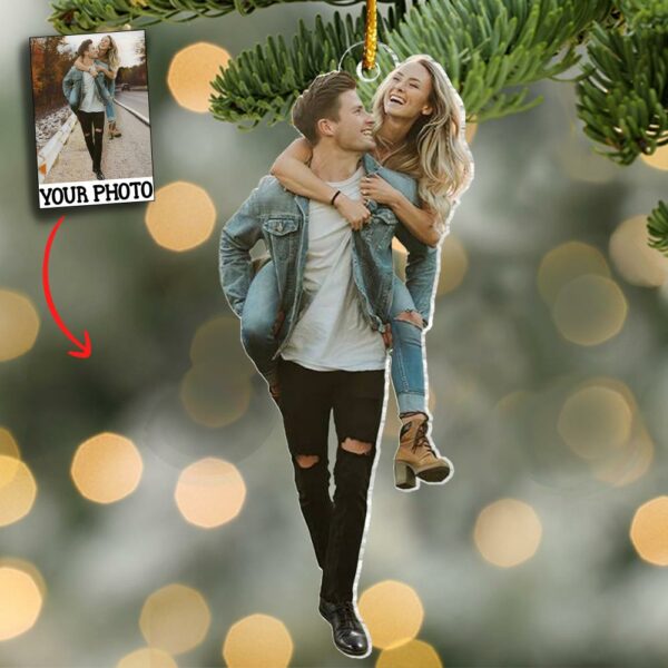 Custom Photo You Are My Christmas Wish - Couple Personalized Custom Ornament - Acrylic Custom Shaped - Christmas Gift For Husband Wife, Anniversary - Image 2
