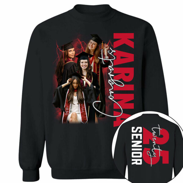 Custom Photos Class Of 2025 Shirt - Personalized Mom Graduation Shirt - Image 6