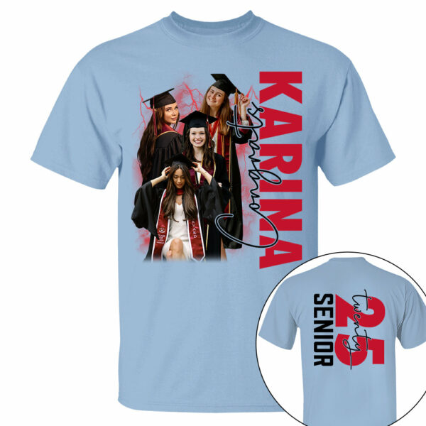 Custom Photos Class Of 2025 Shirt - Personalized Mom Graduation Shirt - Image 5