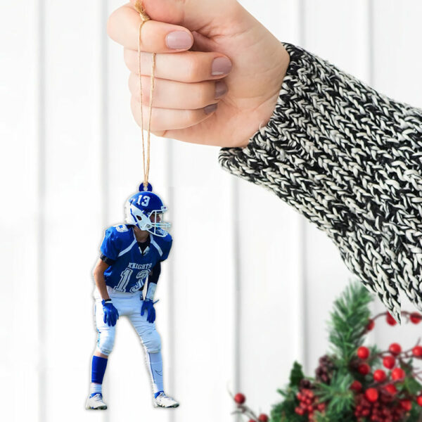 Custom Photos Player Ornament Personalized Ornament Gift For Football Player Football Lovers K1702 - Image 4
