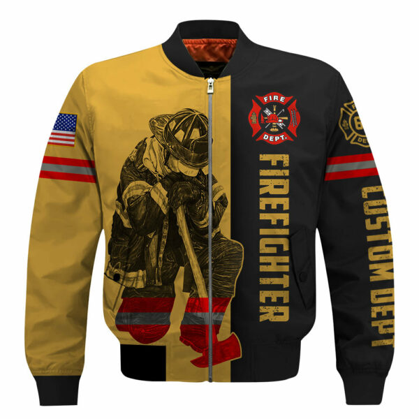 Custom Shirt Firefighter Custom Name Clipart Number Fireman All Over Print Shirt K1702 - Image 5