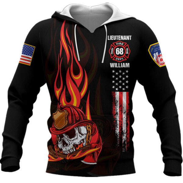 Custom Shirt Firefighter Department Gifts For Fireman All Over Print Shirt K1702 - Image 2