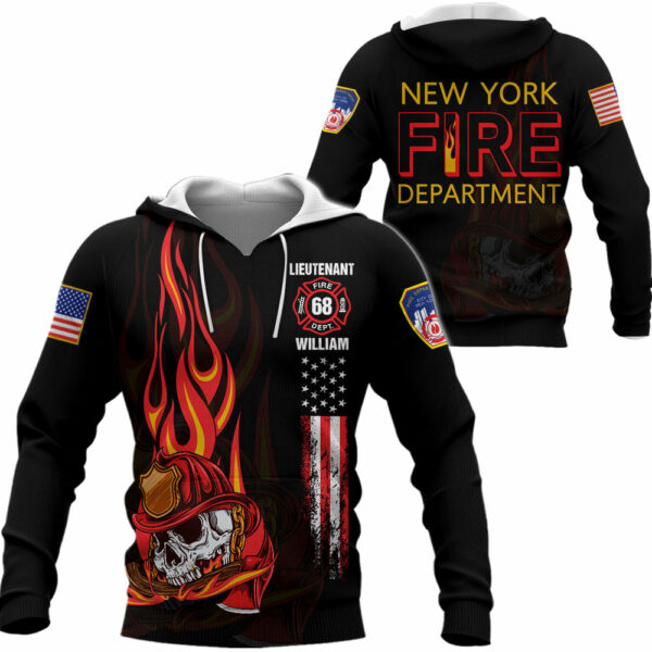 Custom Shirt Firefighter Department Gifts For Fireman All Over Print Shirt K1702