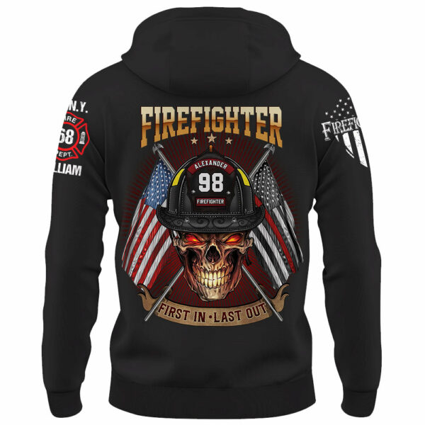 Custom Shirt Firefighter First In Last Out Gift For Firefighters K1702 - Image 4