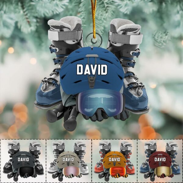 Custom Skiing Ornament - Personalized Acrylic Ornament