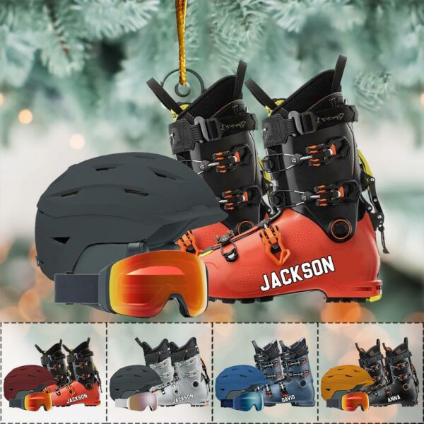Custom Skiing Ornament - Personalized Acrylic Ornament