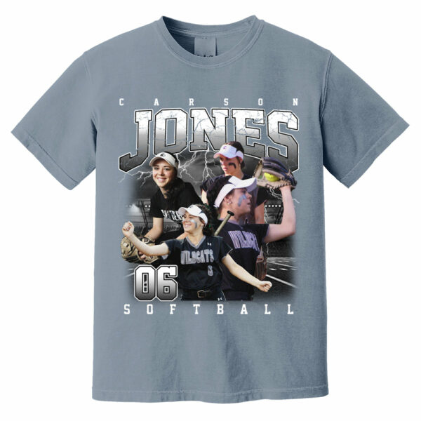 Custom Softball Bootleg Rap Tee - Softball Mom Dad Vintage Graphic Shirt, Team Number Player Name Photo Personalized Shirt - Image 13