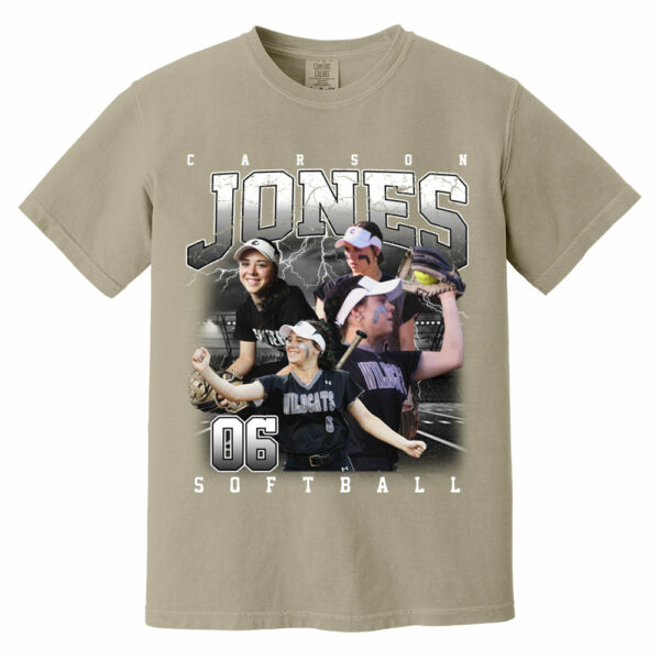Custom Softball Bootleg Rap Tee - Softball Mom Dad Vintage Graphic Shirt, Team Number Player Name Photo Personalized Shirt - Image 6