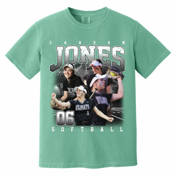Custom Softball Bootleg Rap Tee - Softball Mom Dad Vintage Graphic Shirt, Team Number Player Name Photo Personalized Shirt - Image 3