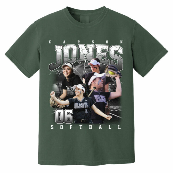 Custom Softball Bootleg Rap Tee - Softball Mom Dad Vintage Graphic Shirt, Team Number Player Name Photo Personalized Shirt - Image 12