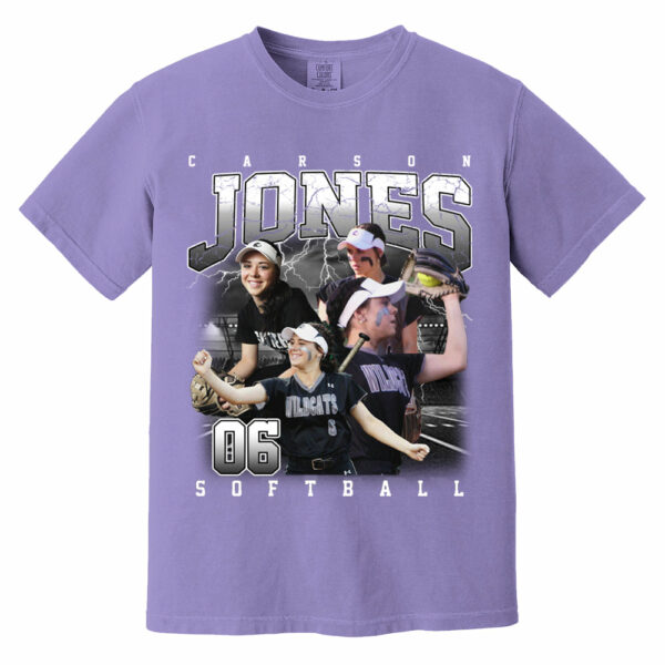 Custom Softball Bootleg Rap Tee - Softball Mom Dad Vintage Graphic Shirt, Team Number Player Name Photo Personalized Shirt - Image 7