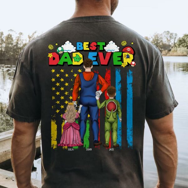 Custom Super Daddio Shirt, Best Dad Ever Shirt, Gift For Dad - Image 2