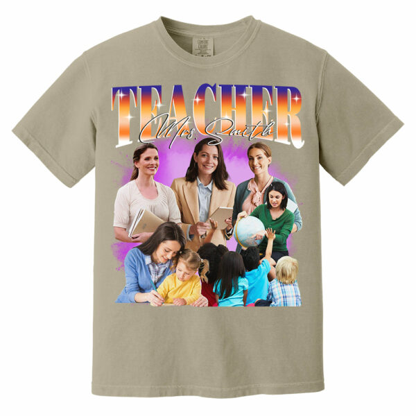Custom Teacher Bootleg Shirt 90s Vintage Bootleg Custom Face Personalized T Shirt - Image 11