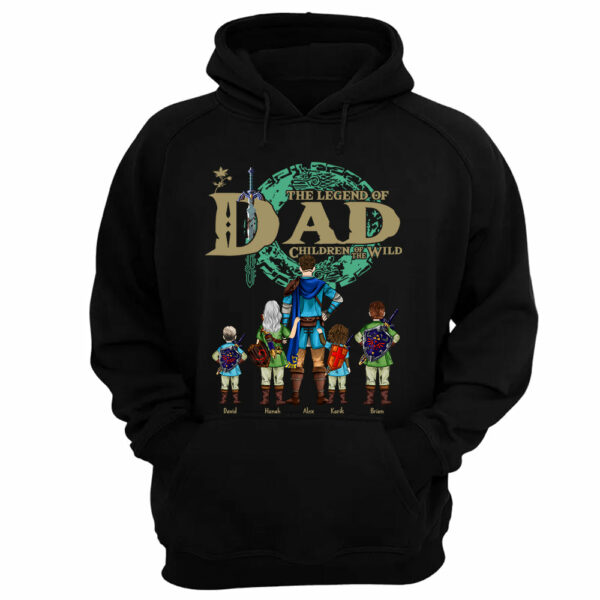 Custom The Legend of Dad Children Of The Wild Shirt - Best Dad Ever - Father's Day Personalized Shirt - Image 9