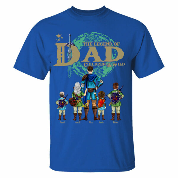 Custom The Legend of Dad Children Of The Wild Shirt - Best Dad Ever - Father's Day Personalized Shirt - Image 5
