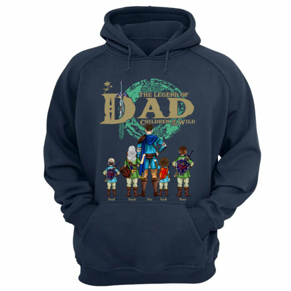 Custom The Legend of Dad Children Of The Wild Shirt - Best Dad Ever - Father's Day Personalized Shirt - Image 11