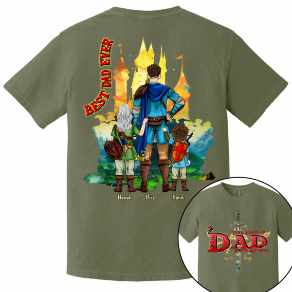 Custom The Legend of Dad â€“ Keeper of Wisdom Shirt - Best Dad Ever - Father's Day 2025 Personalized Shirt - Image 11