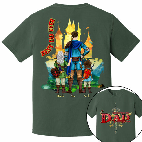 Custom The Legend of Dad â€“ Keeper of Wisdom Shirt - Best Dad Ever - Father's Day 2025 Personalized Shirt - Image 12