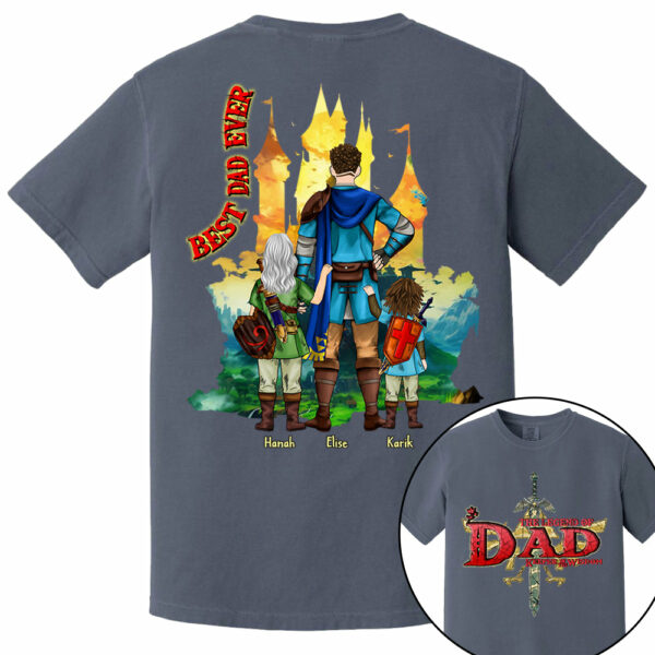Custom The Legend of Dad â€“ Keeper of Wisdom Shirt - Best Dad Ever - Father's Day 2025 Personalized Shirt - Image 9