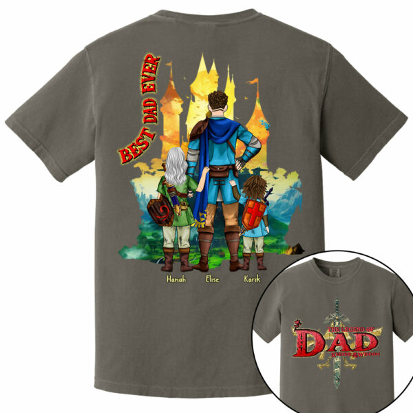 Custom The Legend of Dad â€“ Keeper of Wisdom Shirt - Best Dad Ever - Father's Day 2025 Personalized Shirt - Image 8