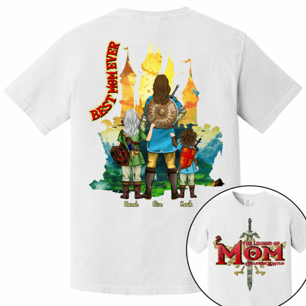 Custom The Legend of Mom Echoes of Wisdom Shirt - Best Mom Ever - Mother's Day 2025 Personalized Shirt - Image 4